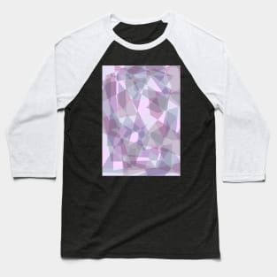 Pretty Pastel Geometric Art Baseball T-Shirt